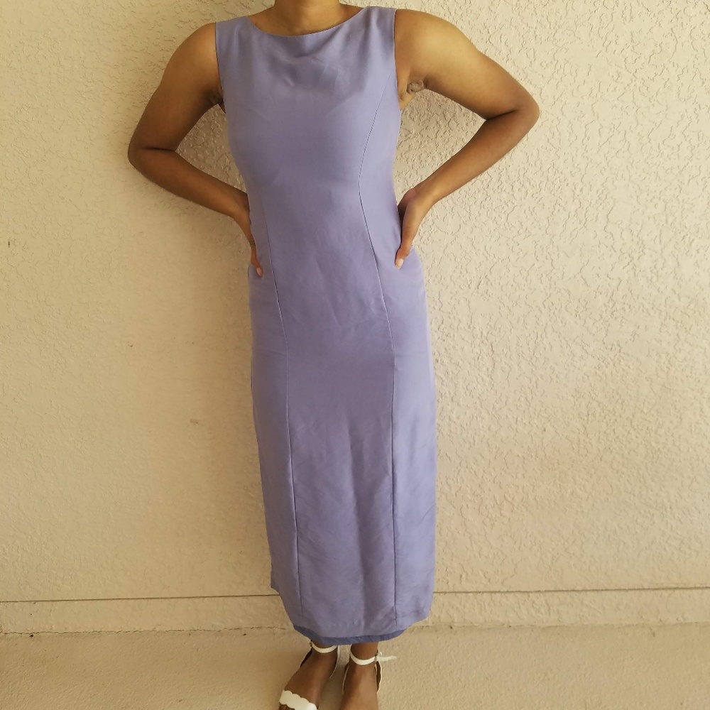 Vintage Purple Silk Gown